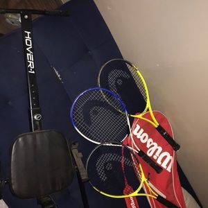 Hover hoard scooter attachment-and rackets/bag100